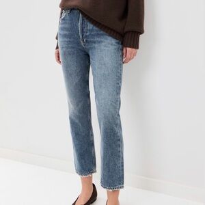 Agolde Riley High Rise Straight Crop Jean-Size 28